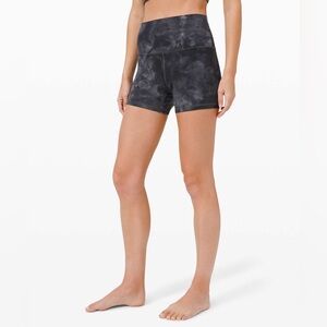 NWT Lululemon Align Short 4" *Diamond Dye‎ Pitch Grey Graphite Grey Size 12